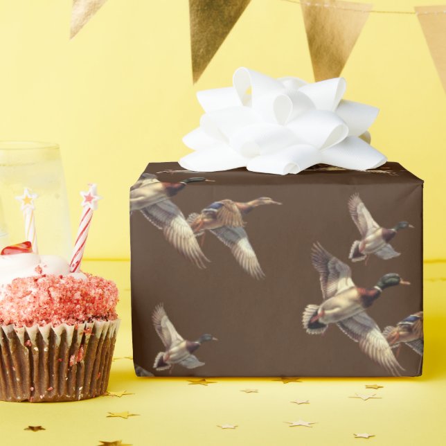Papier Cadeau Canards colverts (Fête d'anniversaire)