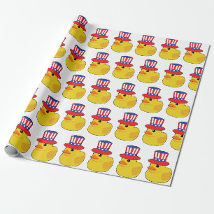 Papier Cadeau Canards de croisière américains patriotiques USA