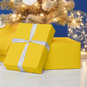 Papier Cadeau Canary Jaune. Tendances de mode couleur solide