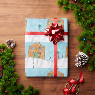 Papier Cadeau Candy Cane Cottage - KidsArt pour CHOC
