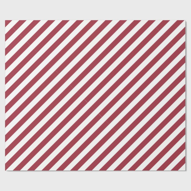 Papier Cadeau Candy Cane Stripes (Plat)