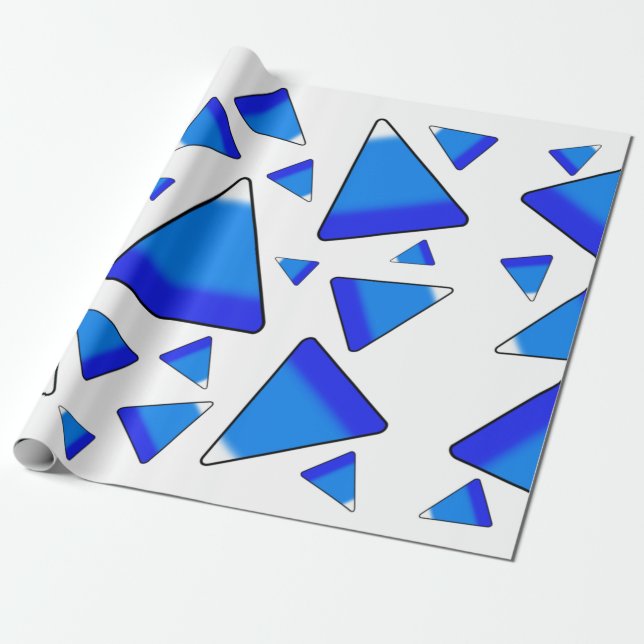 Papier Cadeau Candy Corn Dark Blues (Déroulé)
