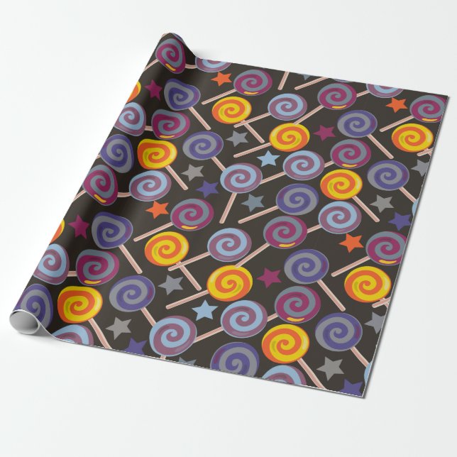 Papier Cadeau Candy pattern | Lollies 1lipop (Déroulé)