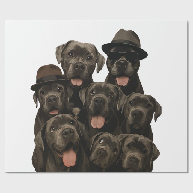Papier Cadeau Cane Corso (Plat)