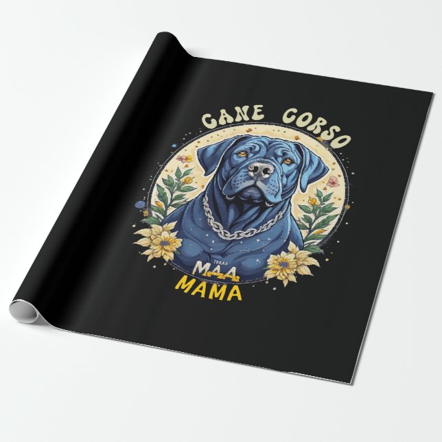 Papier Cadeau Cane Corso Mama (Déroulé)