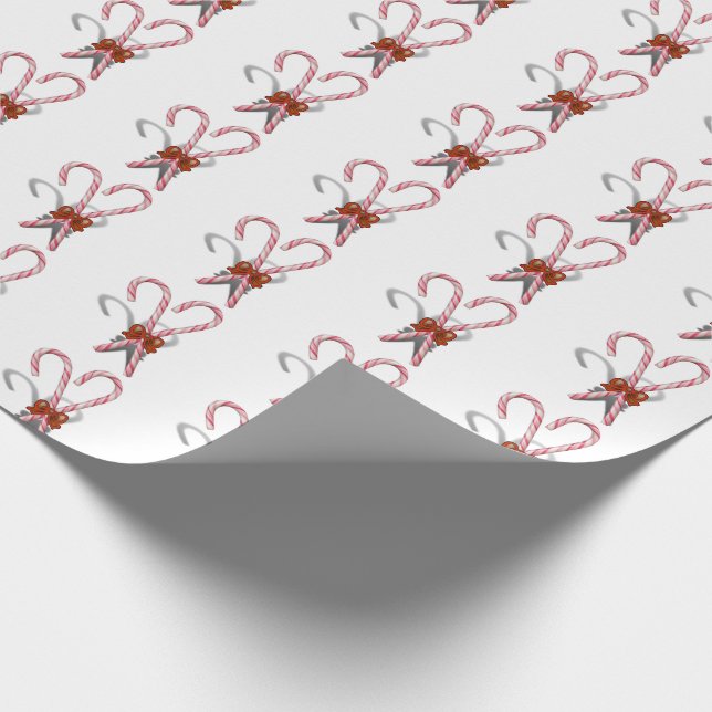Papier Cadeau Canne de Noël Noël (Coin)