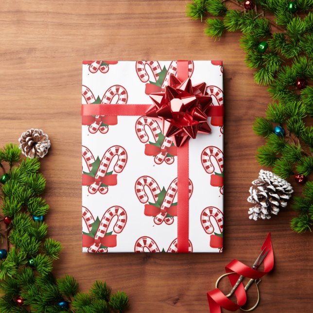 Papier Cadeau Canneberges de noël (Cadeau de vacances)