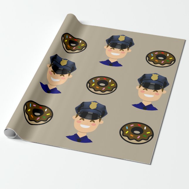 Papier Cadeau Cannettes de fil et butées toriques (Déroulé)