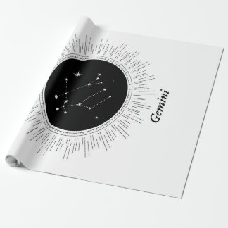 Papier Cadeau Canvas de panneaux Zodiac Gemini | Grands cadeaux