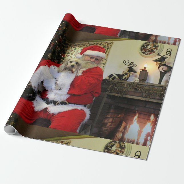 Papier Cadeau Caoutchouteux et Père Noël (Déroulé)