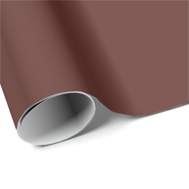 Papier Cadeau Caput mortuum (couleur unie)  (Coin rond)
