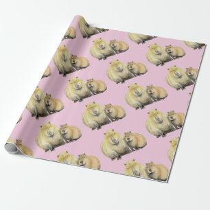 Papier Cadeau Capybara