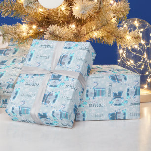 Papier Cadeau Caractères Snowball Frozen Snowball Snowflake
