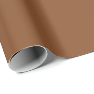 Papier Cadeau Caramel Cafe Warm Neutral Brown Solid Color Print