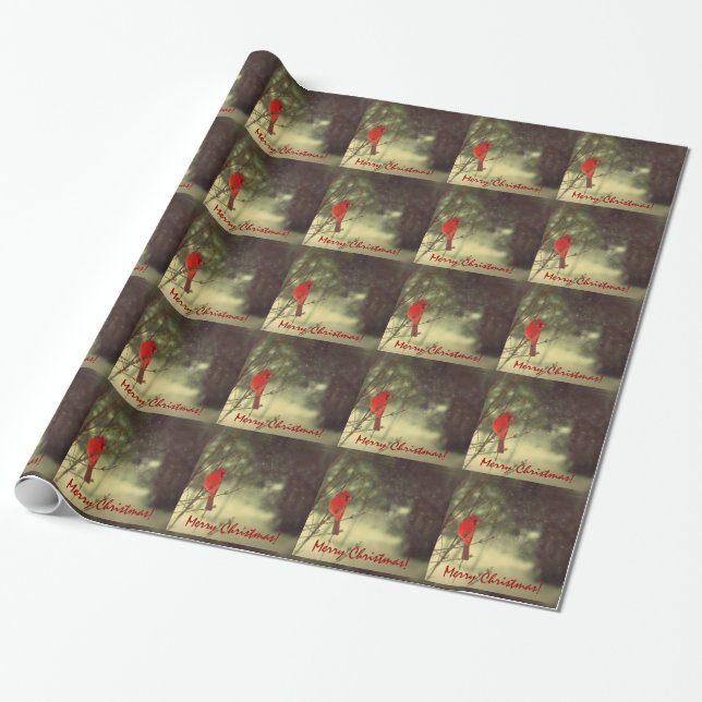 Papier Cadeau Cardinal masculin de vacances (Déroulé)