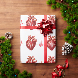 Papier Cadeau cardiologue médecin du cœur cardiologie je vous en