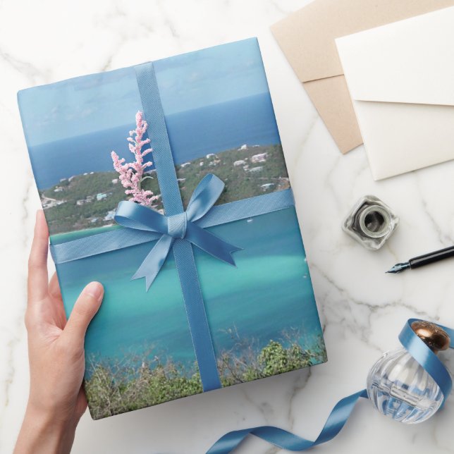 Papier Cadeau Caribbean Tropical Beach Paradise Photo (Cadeaux)