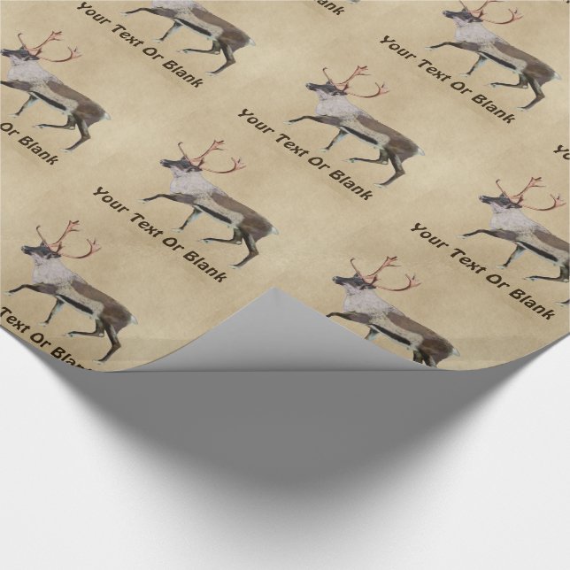 Papier Cadeau Caribou des bois (Coin)