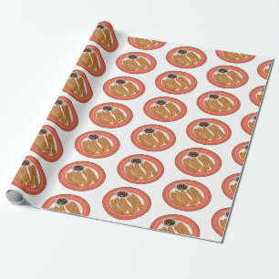 Papier Cadeau Caricature de Churro