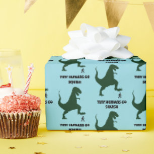 Papier Cadeau Caricature Dinosaure Dinosaure pour les minuscules
