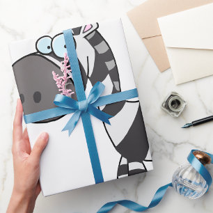 Papier Cadeau Caricature Zebra