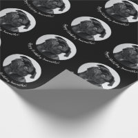 Carlin noir moderne Votre chien Image Animal Cercl