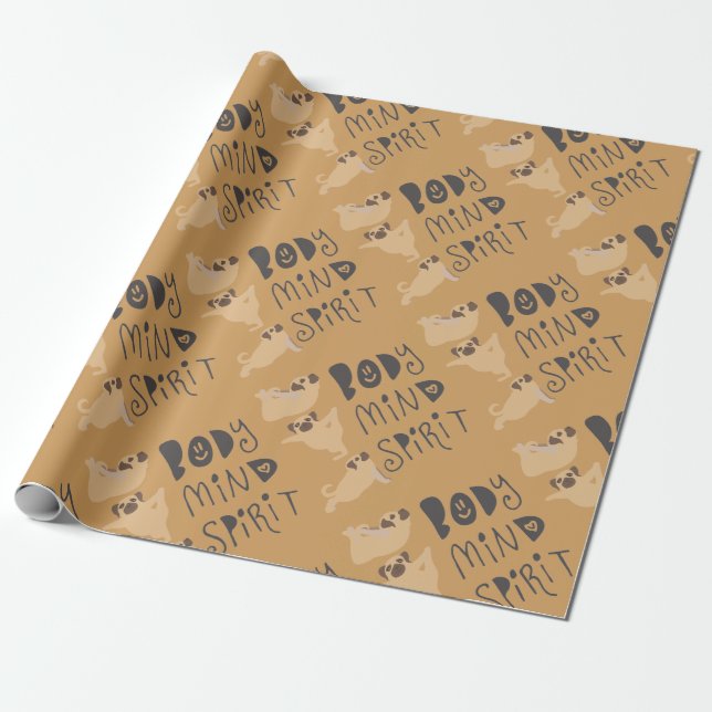 Papier Cadeau Carlins de yoga (Déroulé)
