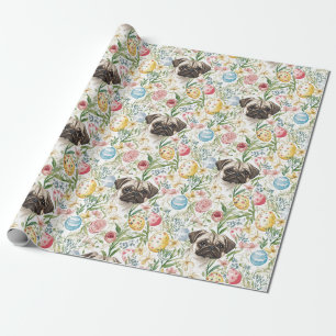 Papier Cadeau Carlins fawn mignons adorable chien
