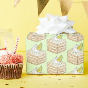 Papier Cadeau Carlota de Limón - Vente de gâteau de la boîte de 