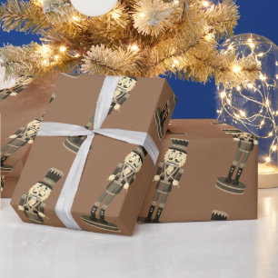 Papier Cadeau Carmel Brown Soldat Casse-Noisette