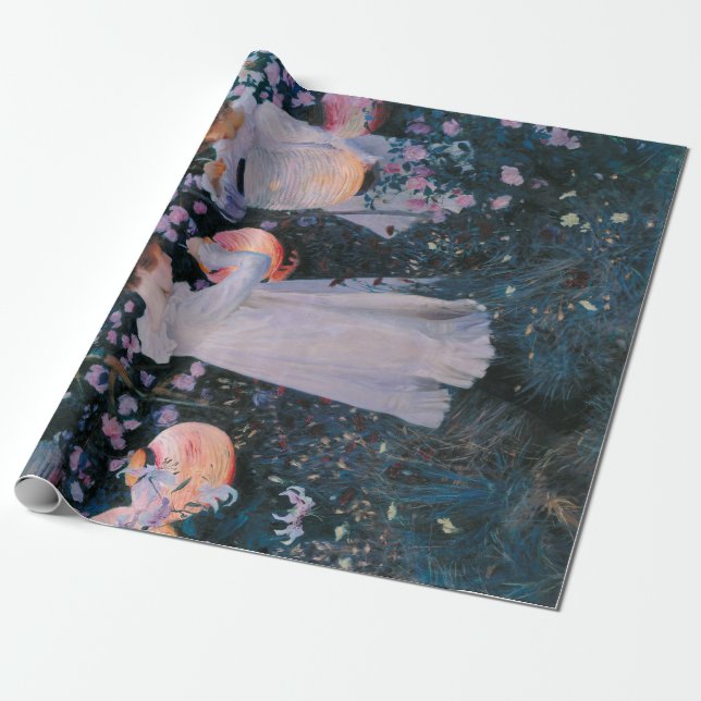 Papier Cadeau Carnation, Lily, Lily, Rose (John Singer Sargent) (Déroulé)