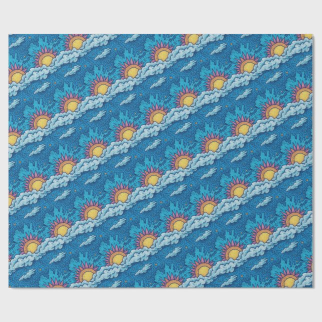 Papier Cadeau Carnaval de l'Aube Jumelle (Plat)