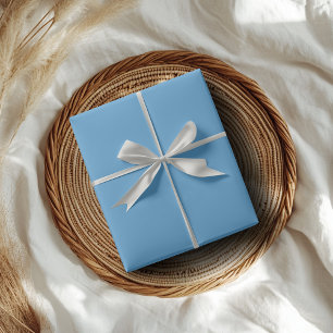 Papier Cadeau Carolina Blue Couleur Uni   Classique   Élégant