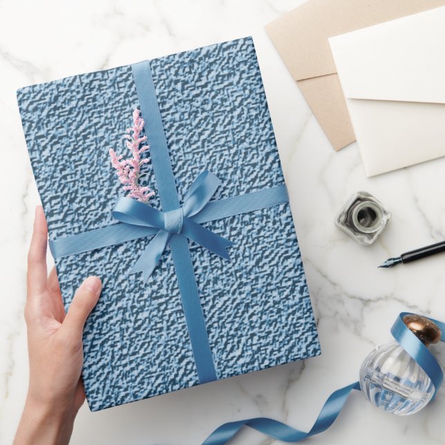 Papier Cadeau Carolina en fibre bleue (Cadeaux)