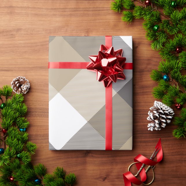 Papier Cadeau Carré géométrique Résumé 2 (Cadeau de vacances)