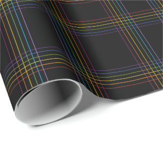 Papier Cadeau Carreaux Arc-en-Ciel