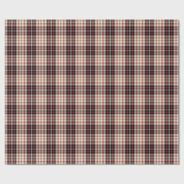 Papier Cadeau Carreaux beige moderne  (Plat)