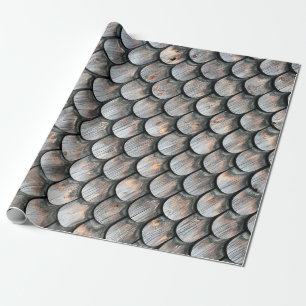 Papier Cadeau Carreaux de céramique Brown et blanc