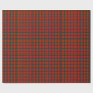 Papier Cadeau carreaux rouge brun