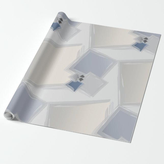 Papier Cadeau Carrés de Fibonacci roulants (Déroulé)