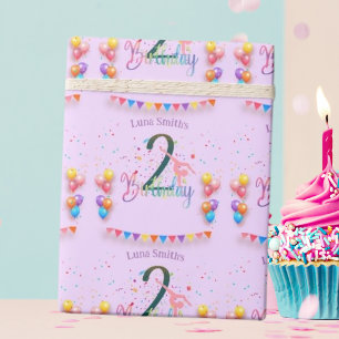 Papier Cadeau Carte colorée pour l'anniversaire de jeunes gymnas