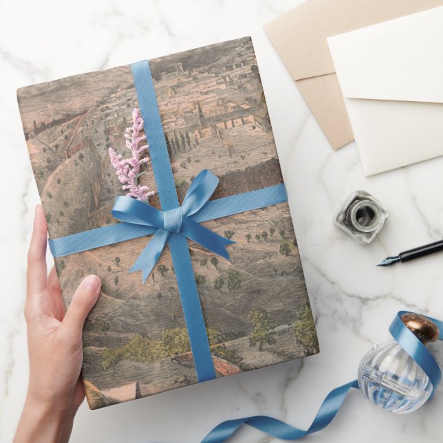 Papier Cadeau Carte de Jérusalem  (Cadeaux)