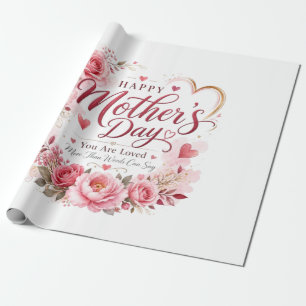 Papier Cadeau Carte de la Fête des Mères