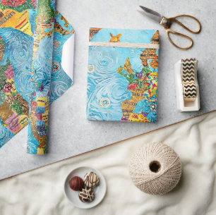 Papier Cadeau Carte du monde 