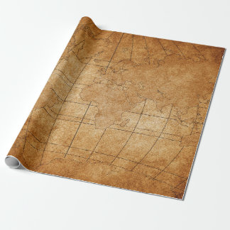 Papier Cadeau carte du monde