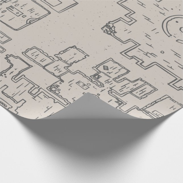 Papier Cadeau Carte Dungeon Crawler (Coin)