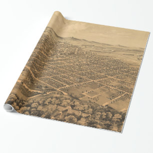 Papier Cadeau Carte imagée vintage de Kalamazoo Michigan (1874)