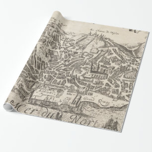 Papier Cadeau Carte imagée vintage de New York City (1672)
