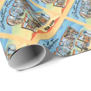 Papier Cadeau Carte postale de Vintage voyage de Coney Island