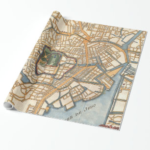 Papier Cadeau Carte vintage de Tokyo Japon (1752)